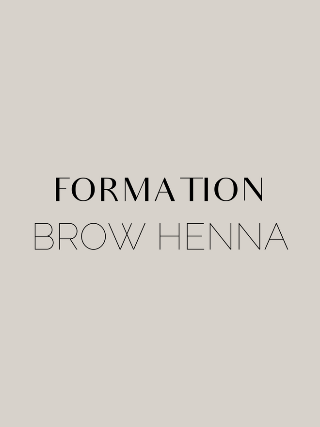 Formation brow henna