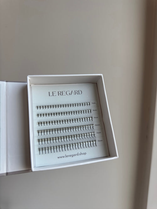 ÉCHANTILLON | Éventails Préfaits 5D 0.07 Ultra Étroits – Base Collée Partiellement – Exclusivité